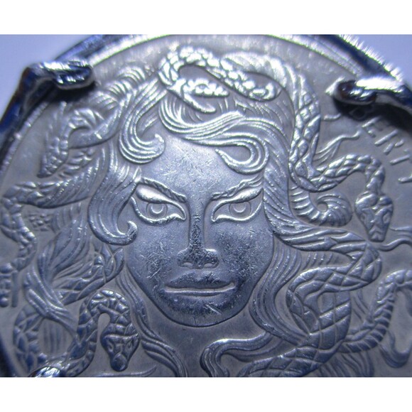 NEW-Two Versions of MEDUSA Necklace, Two Necklaces in One-Greek Goddess - Picture 2 of 7